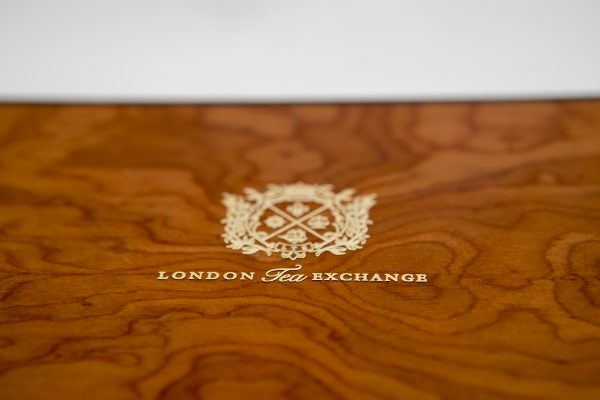 London Tea Exchange Logo on Tea Chest